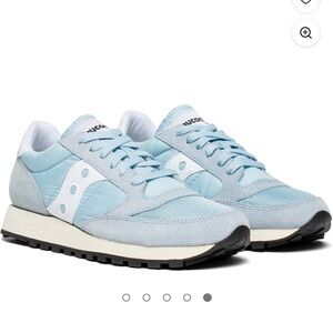 Saucony Jazz Womens Sz 9.5‎ light Blue Suede Casual Sneakers Classic Lifestyle 2